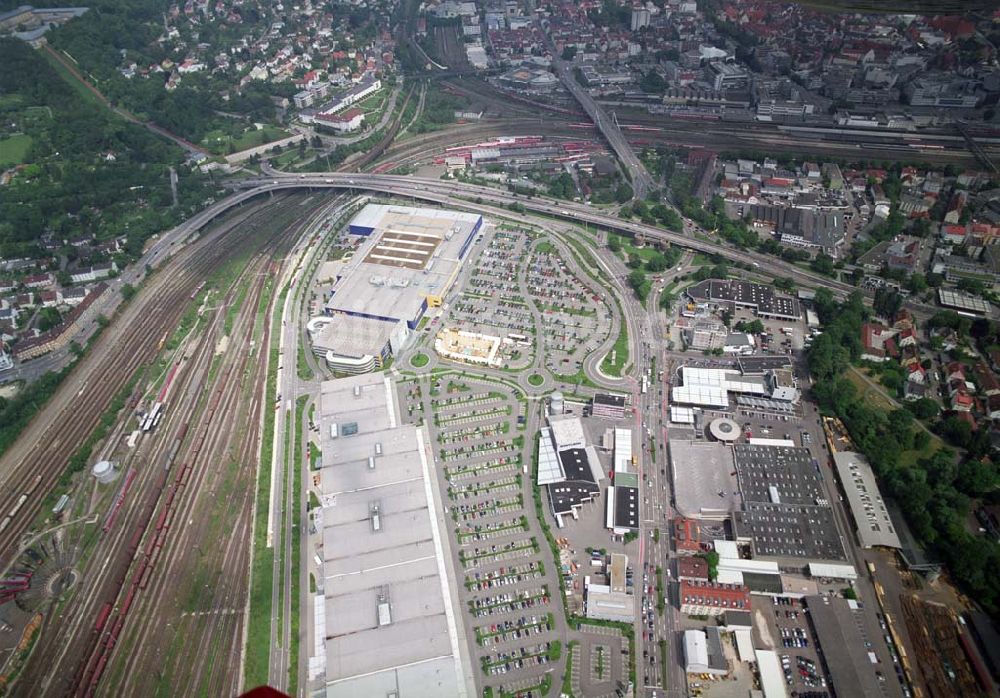 Luftaufnahme Ulm - Blick auf das IKEA-Einrichtungshaus in Ulm