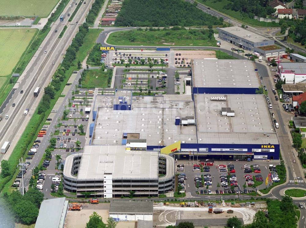 Luftbild Walldorf Blick auf das IKEA Einrichtungshaus