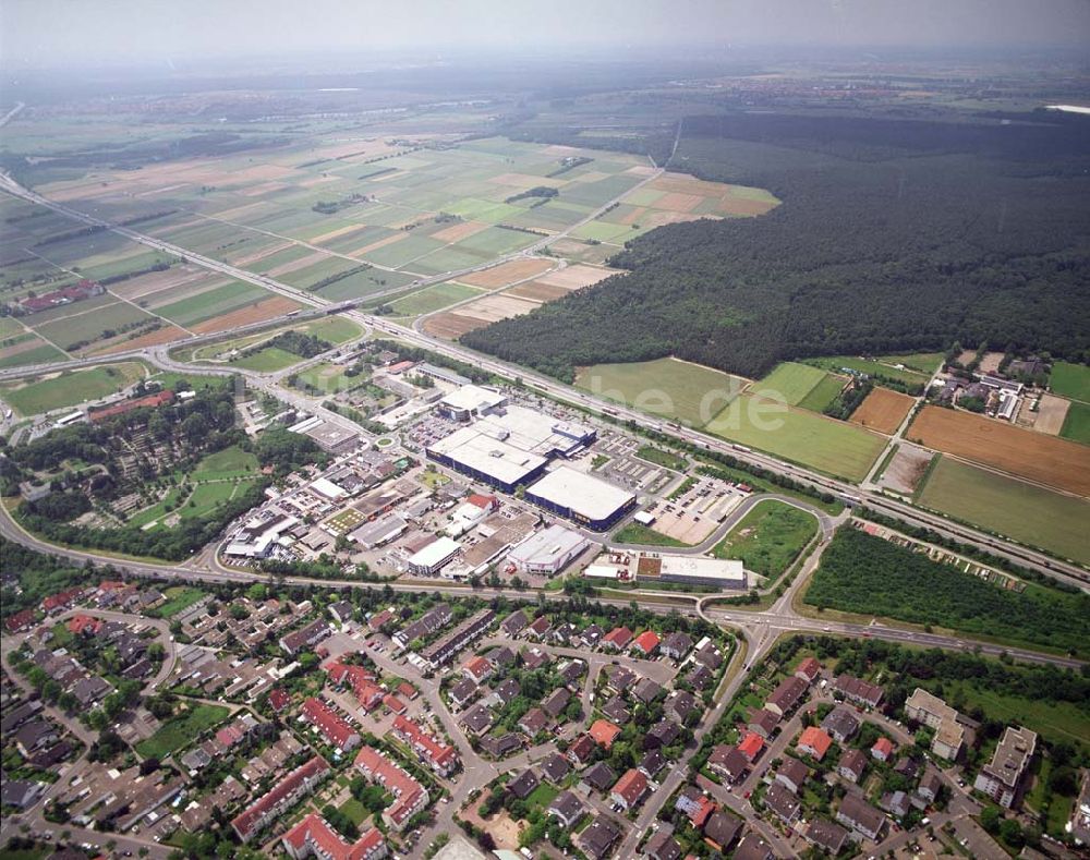 Luftaufnahme Walldorf - Blick auf das IKEA- Einrichtungshaus Walldorf bei Heidelberg