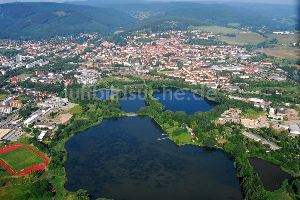 Luftaufnahme Ilmenau - Blick auf Ilmenau und den Großen Teich