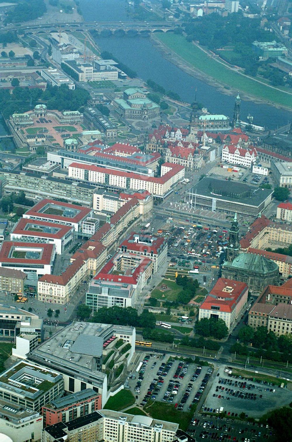 Luftbild Dresden ( Sachsen ) - Blick auf die Innenstadt von Dresden