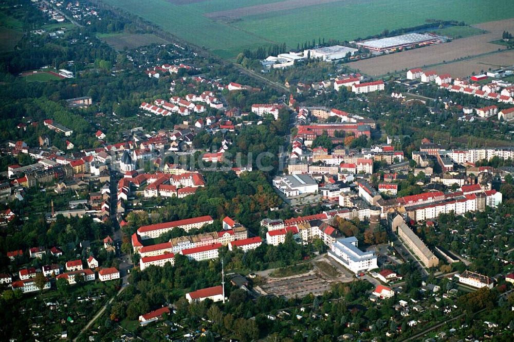 Luftbild Markranstädt / Sachsen - Blick auf die Innenstadt von Markranstädt am Kulkwitzer See