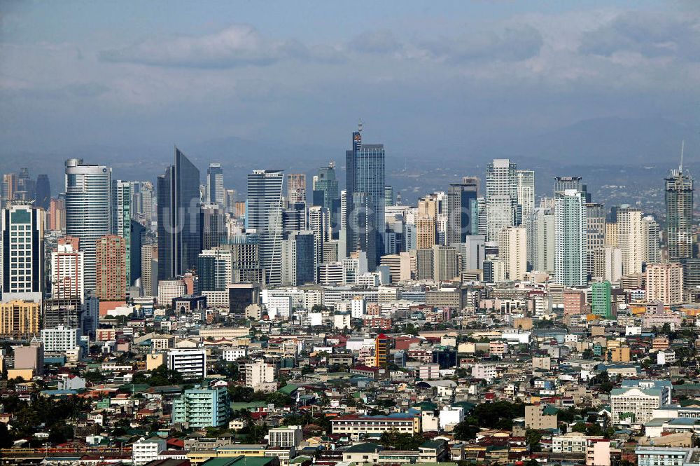 Luftaufnahme Quezon City - Blick auf die Innenstadt von Quezon City