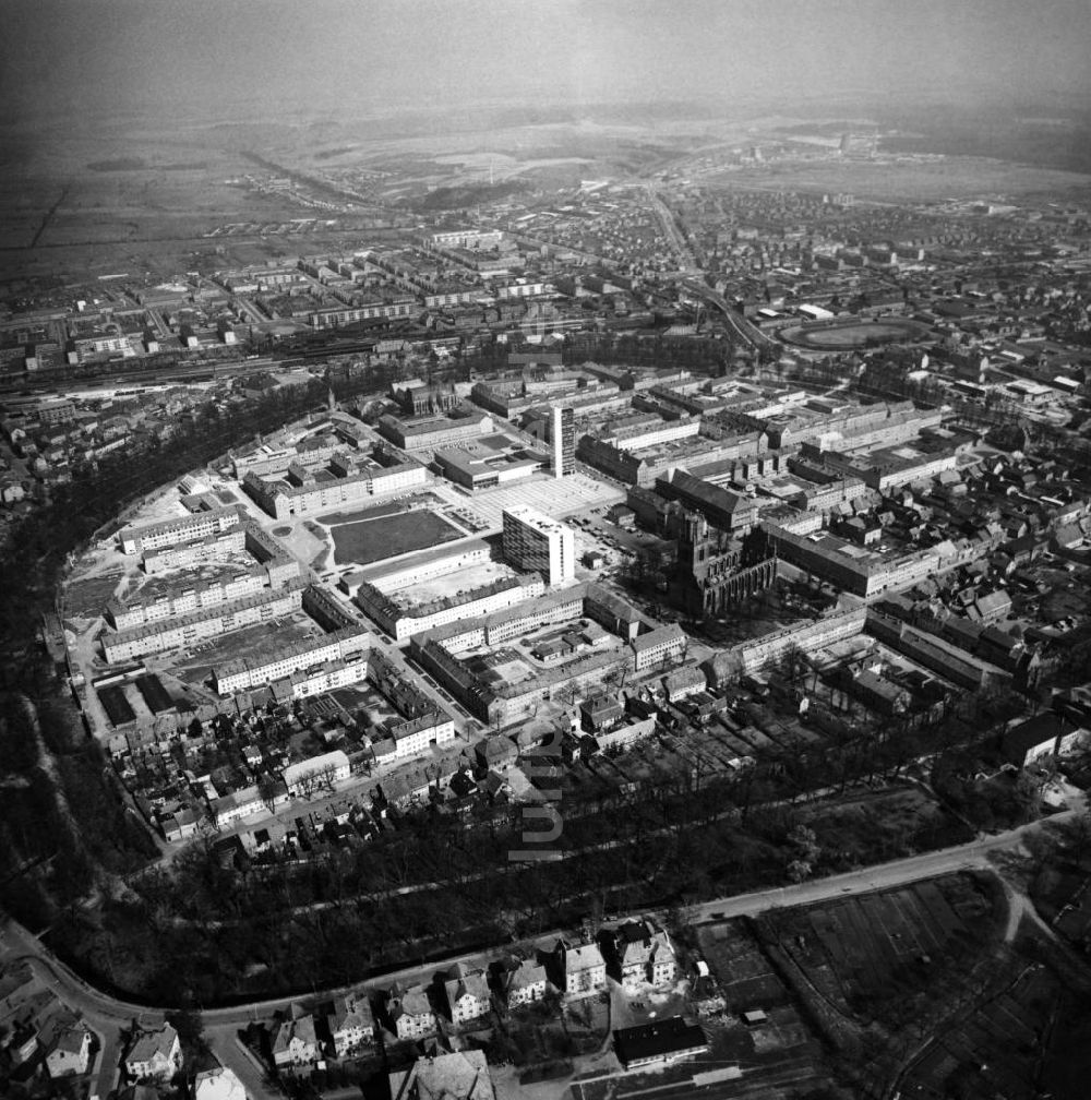 Neubrandenburg von oben - Blick auf die Innenstadt der Stadt Neubrandenburg in Mecklenburg-Vorpommern