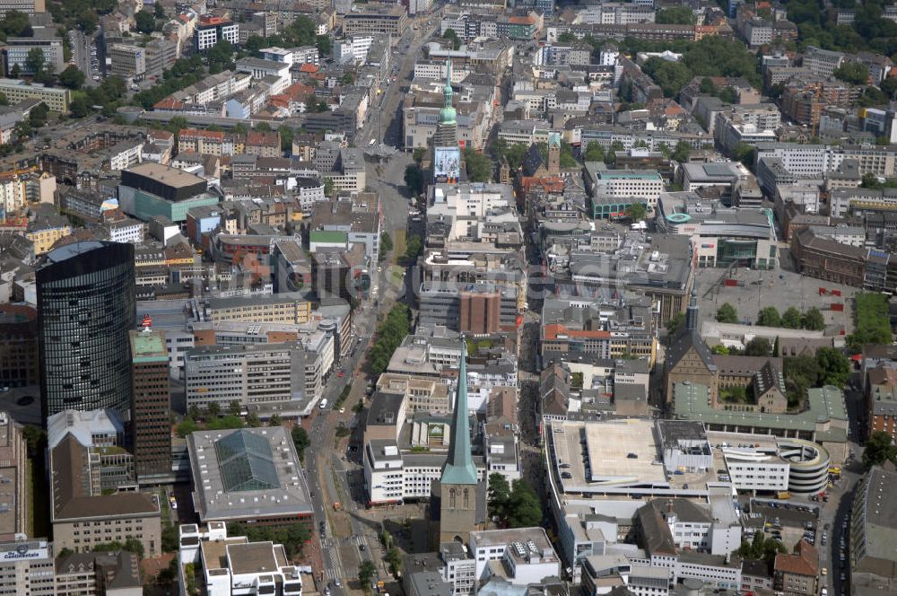 Luftaufnahme Dortmund - Blick auf die Innenstadt-West in Dortmund