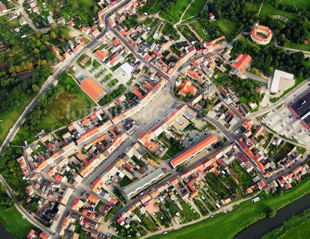 Jessen von oben - Blick auf Jessen und das Schloss