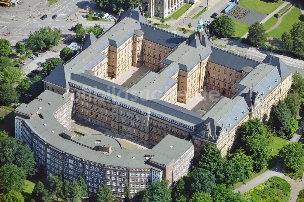 Hamburg von oben - Blick auf das Justizforum am Sievekingplatz in Hamburg