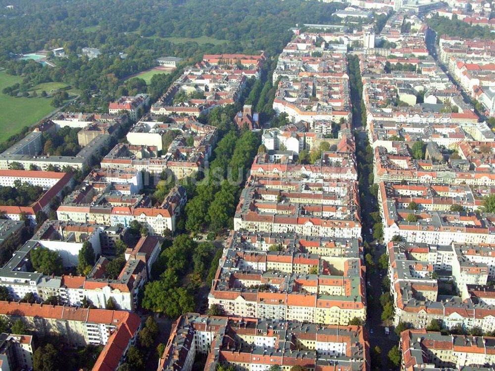 Berlin-Neuköln von oben - Blick auf die Karl-Marx-Strasse in Berlin Neuköln