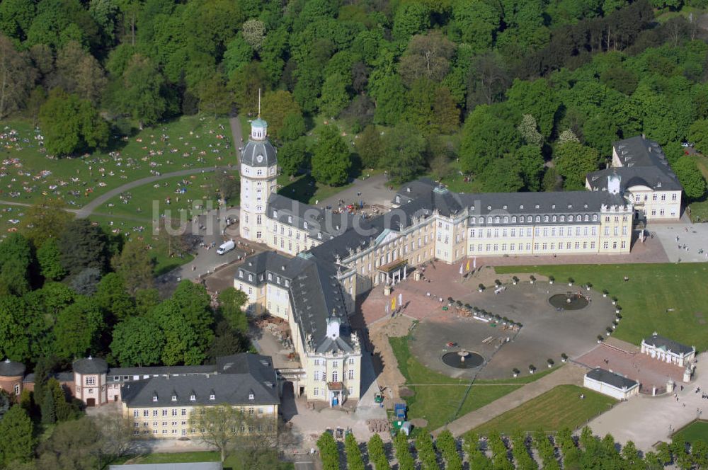 KARLSRUHE von oben - Blick auf das Karlsruher Schloss