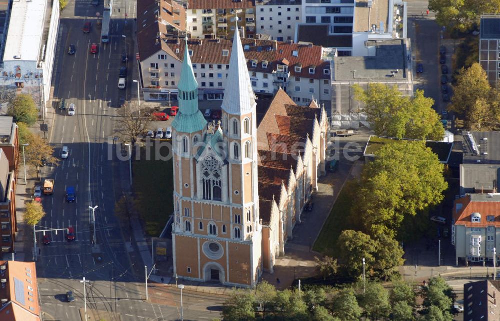 Braunschweig von oben - Blick auf die Katharinenkirche in Braunschweig