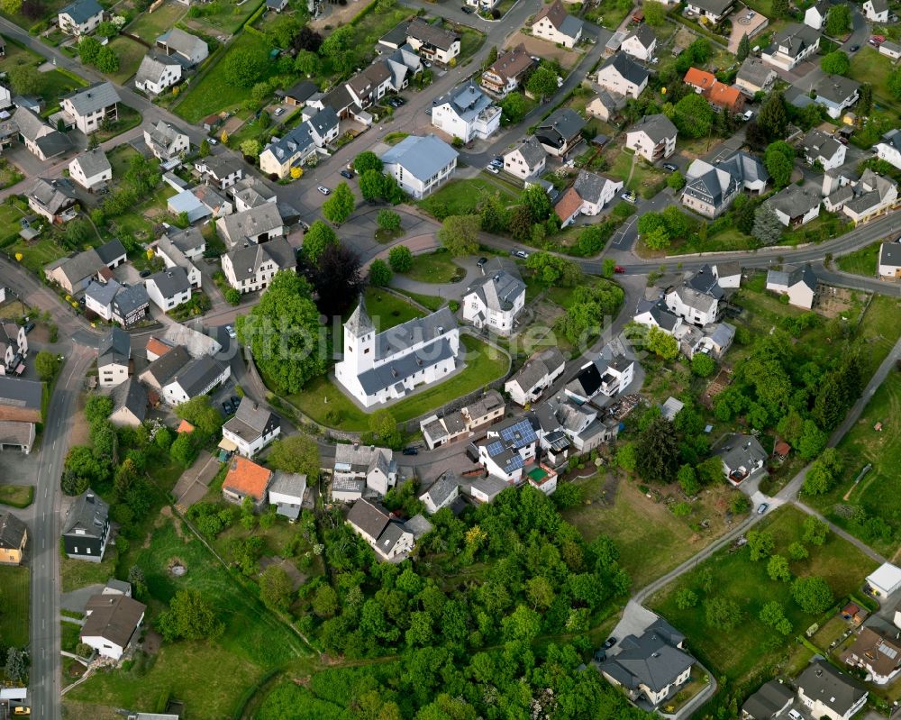 Luftbild Salz - Blick auf die katholischen Pfarrkirche St. Adelphus in Salz im Bundesland Rheinland-Pfalz