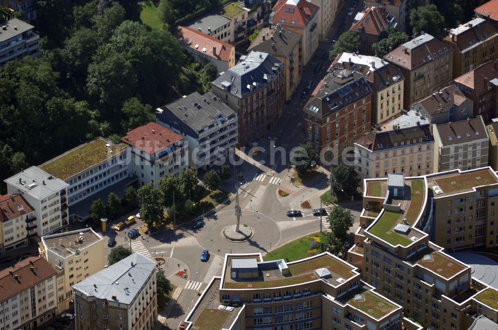 Stuttgart aus der Vogelperspektive: Blick auf den Kernerplatz in Stuttgart