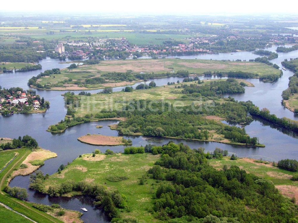 Luftaufnahme Ketzin - Blick auf Ketzin an der Havel in Brandenburg