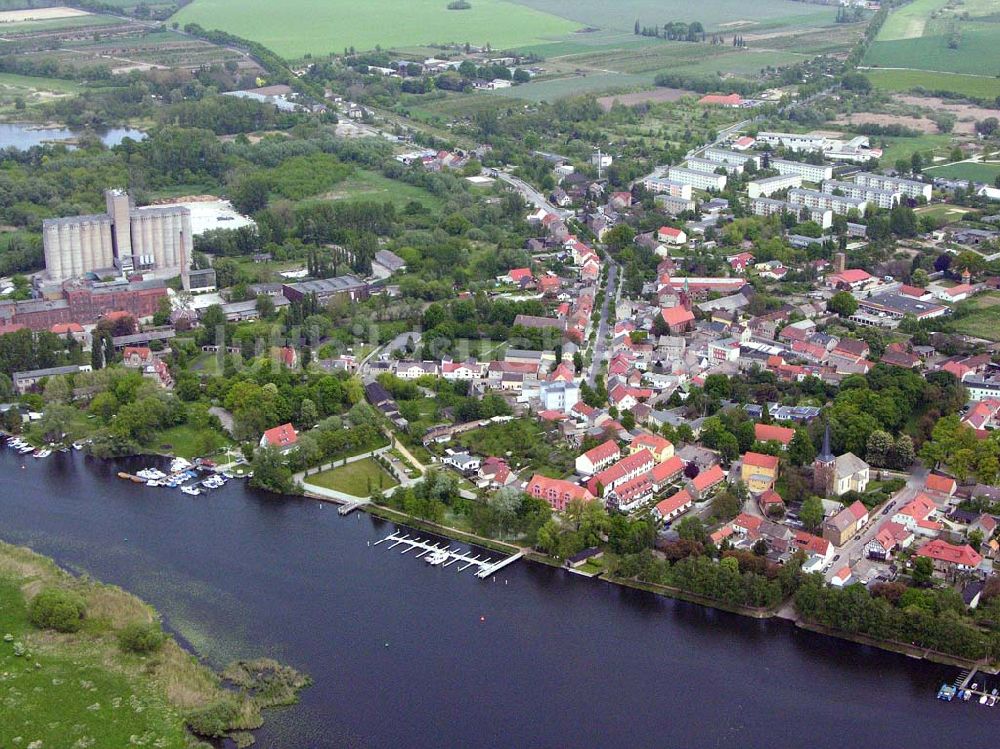 Luftaufnahme Ketzin - Blick auf Ketzin an der Havel in Brandenburg