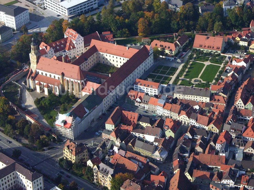 Amberg / Bayern von oben - Blick auf die Kirche St. Georg in Amberg