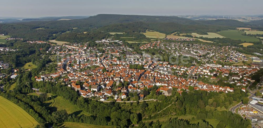 Luftaufnahme Blomberg - Blick auf die Kleinstadt Blomberg in Nordrhein-Westfalen