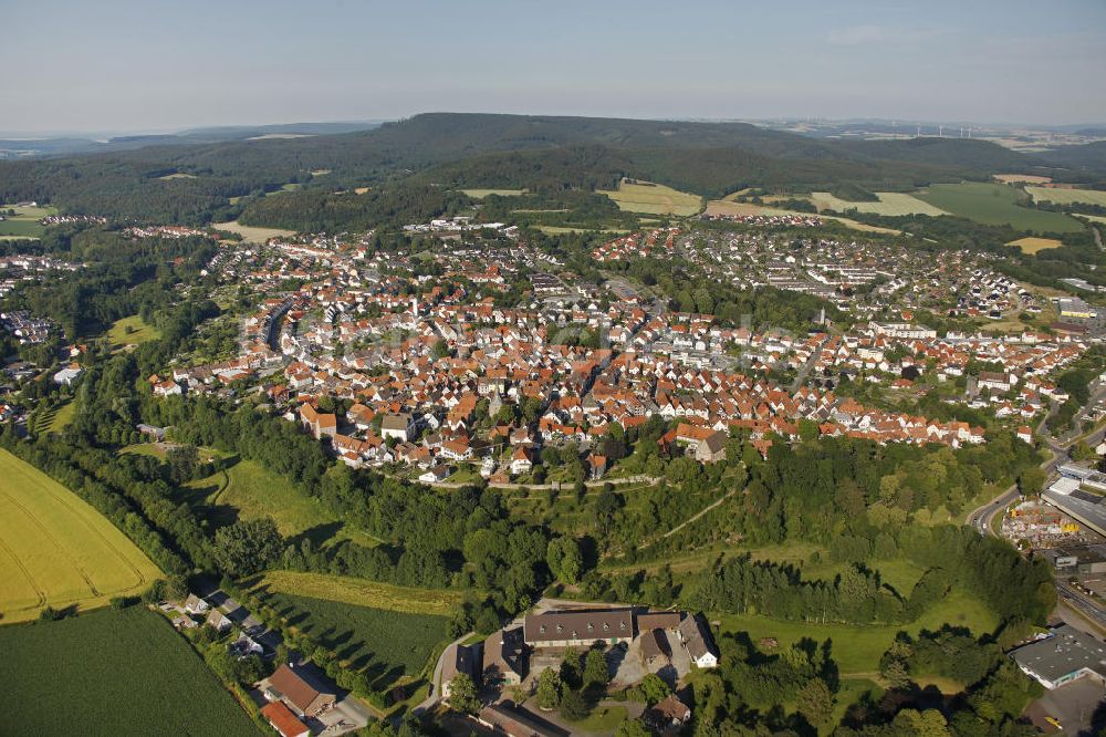 Blomberg von oben - Blick auf die Kleinstadt Blomberg in Nordrhein-Westfalen