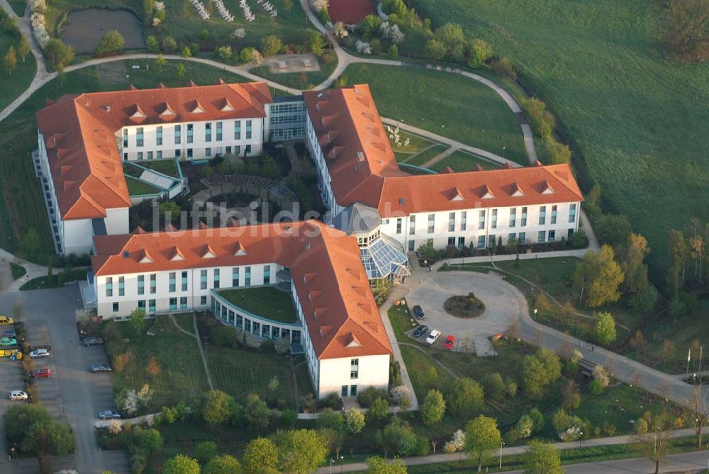 Bad Schmiedeberg aus der Vogelperspektive: Blick auf die Klinik Dübener Heide in Bad Schmiedeberg