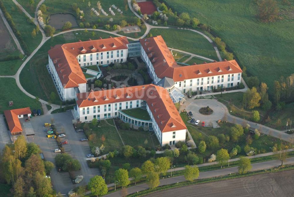 Luftbild Bad Schmiedeberg - Blick auf die Klinik Dübener Heide in Bad Schmiedeberg