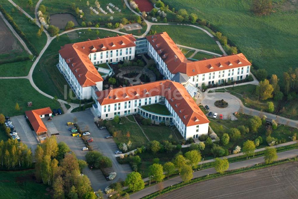 Luftaufnahme Bad Schmiedeberg - Blick auf die Klinik Dübener Heide in Bad Schmiedeberg