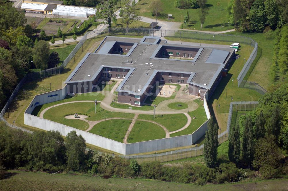 Rostock aus der Vogelperspektive: Blick auf die Klinik für Forensische Psychiatrie in Rostock