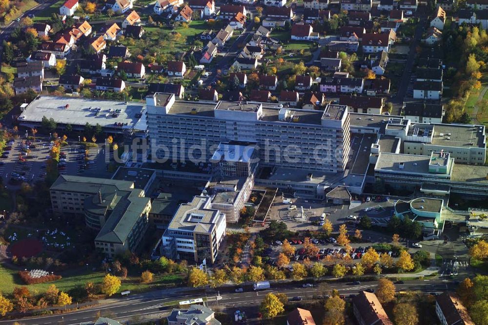 Fulda von oben - Blick auf das Klinikum Fulda