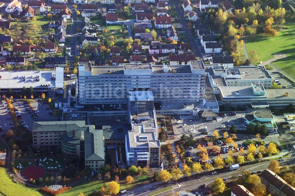 Fulda aus der Vogelperspektive: Blick auf das Klinikum Fulda