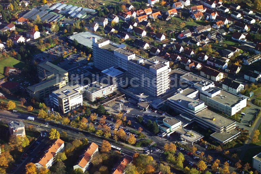 Fulda von oben - Blick auf das Klinikum Fulda