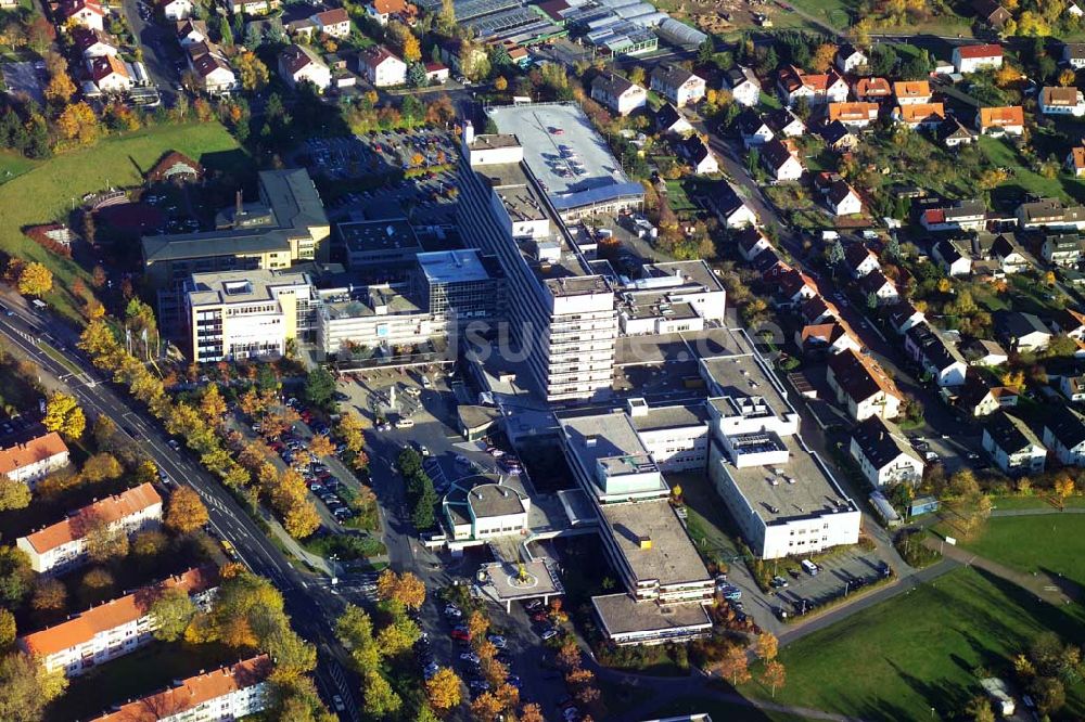 Luftbild Fulda - Blick auf das Klinikum Fulda