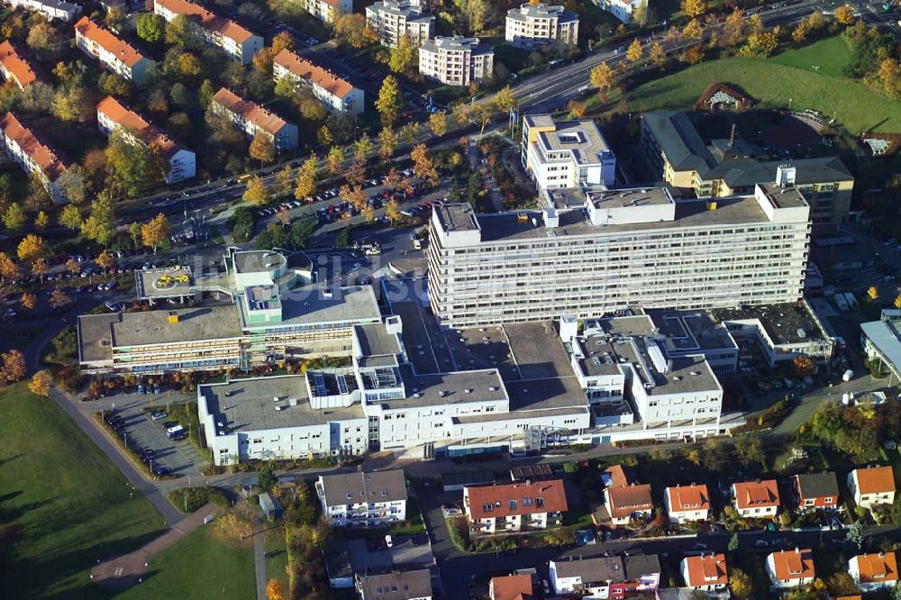 Fulda von oben - Blick auf das Klinikum Fulda