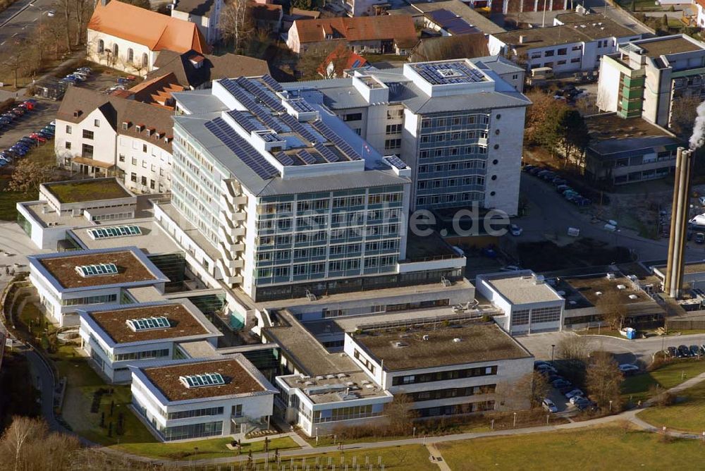 Neumarkt von oben - Blick auf das Klinikum Neumarkt