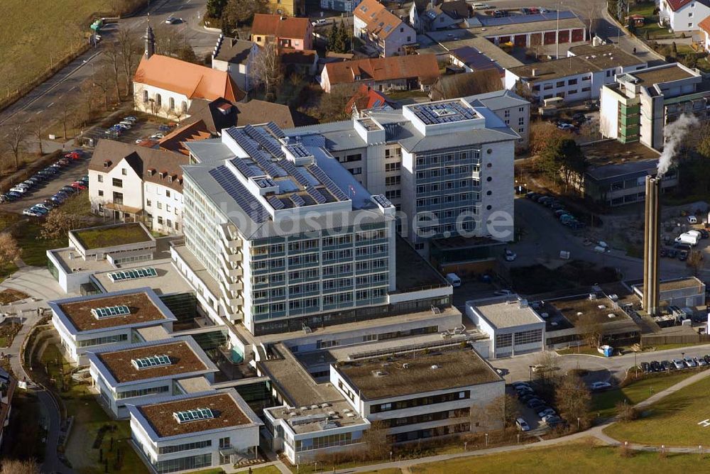 Neumarkt aus der Vogelperspektive: Blick auf das Klinikum Neumarkt