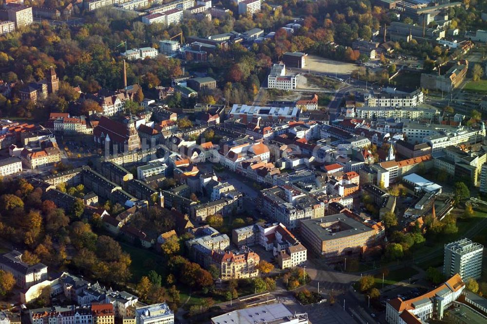 Cottbus von oben - Blick auf die Klosterkirche in Cottbus