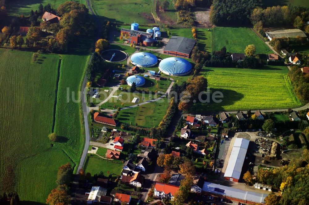 Bielefeld von oben - Blick auf Klärwerk in Bielefeld Süd bei der A2