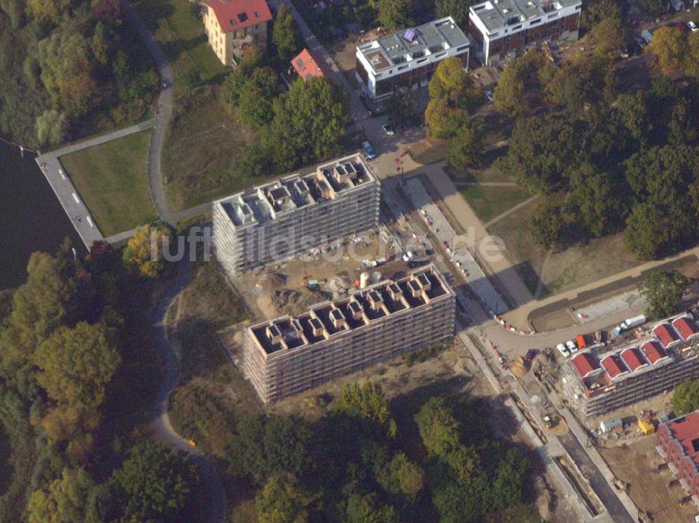 Luftaufnahme Berlin-Lichtenberg - Blick auf die Knabenhäuser Rummelsburger Bucht