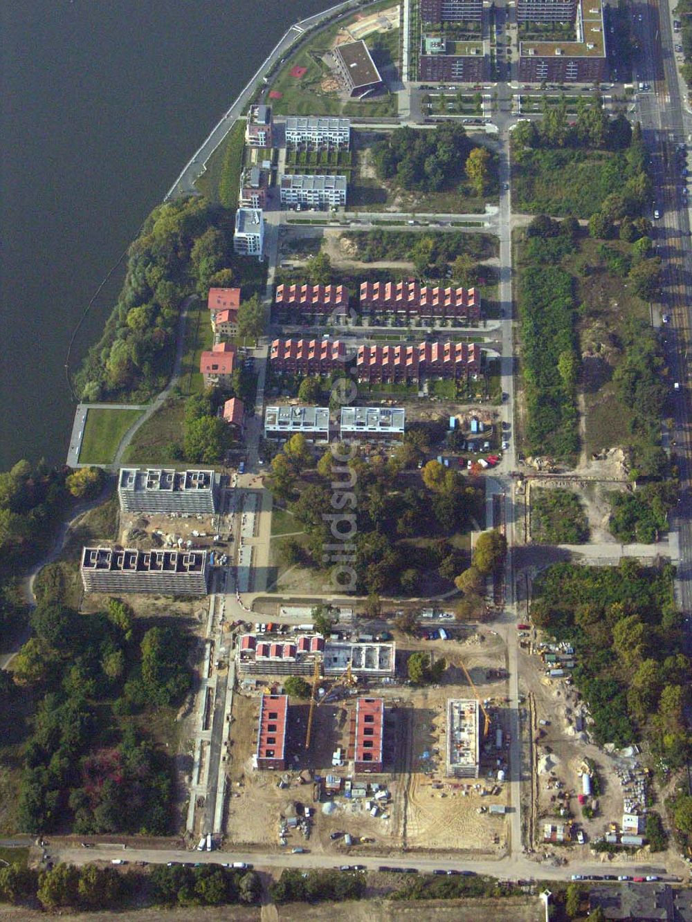 Berlin-Lichtenberg aus der Vogelperspektive: Blick auf die Knabenhäuser Rummelsburger Bucht