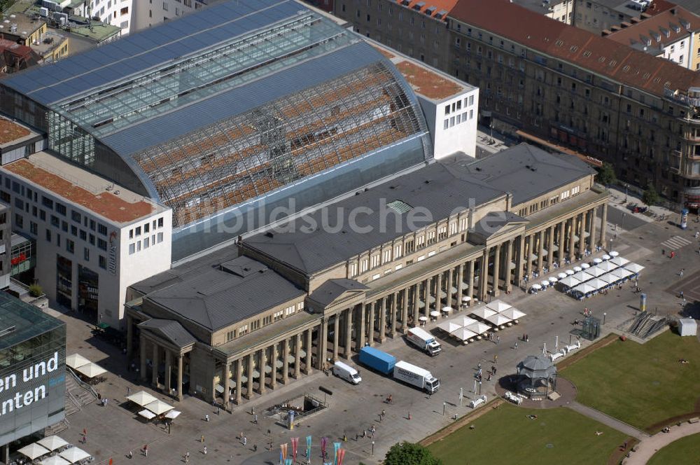 Luftbild Stuttgart - Blick auf den Königsbau und die Königsbau-Passagen in Stuttgart