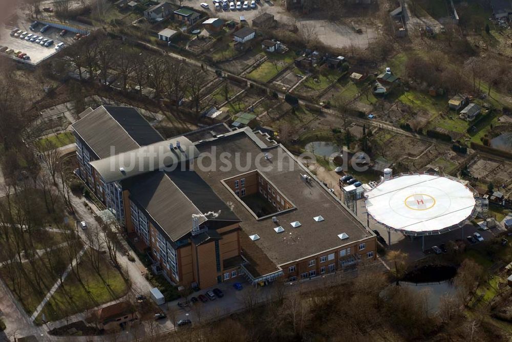 Luftbild Bernau - Blick auf das Krankenhaus und Herzzentrum in Bernau