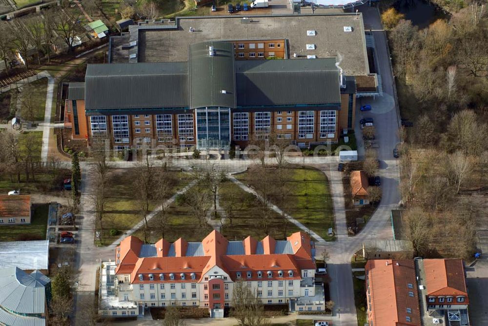 Luftbild Bernau - Blick auf das Krankenhaus und Herzzentrum in Bernau