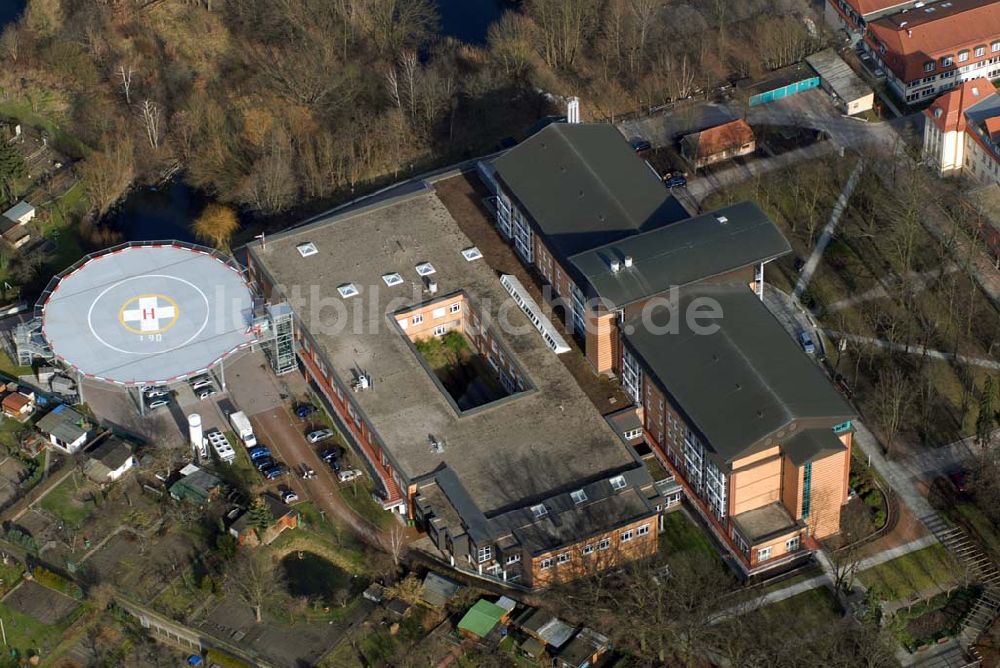 Luftbild Bernau - Blick auf das Krankenhaus und Herzzentrum in Bernau