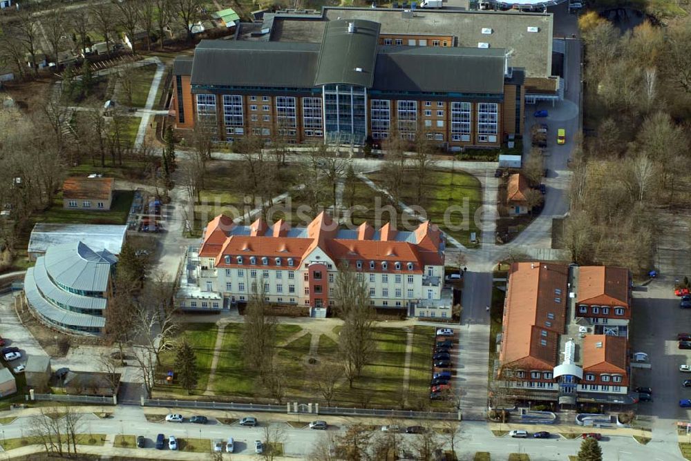 Luftbild Bernau - Blick auf das Krankenhaus und Herzzentrum in Bernau