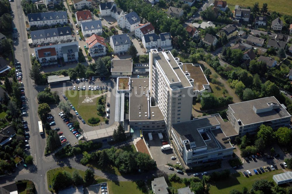 Groß-Umstadt aus der Vogelperspektive: Blick auf die Kreisklinik in Groß-Umstadt