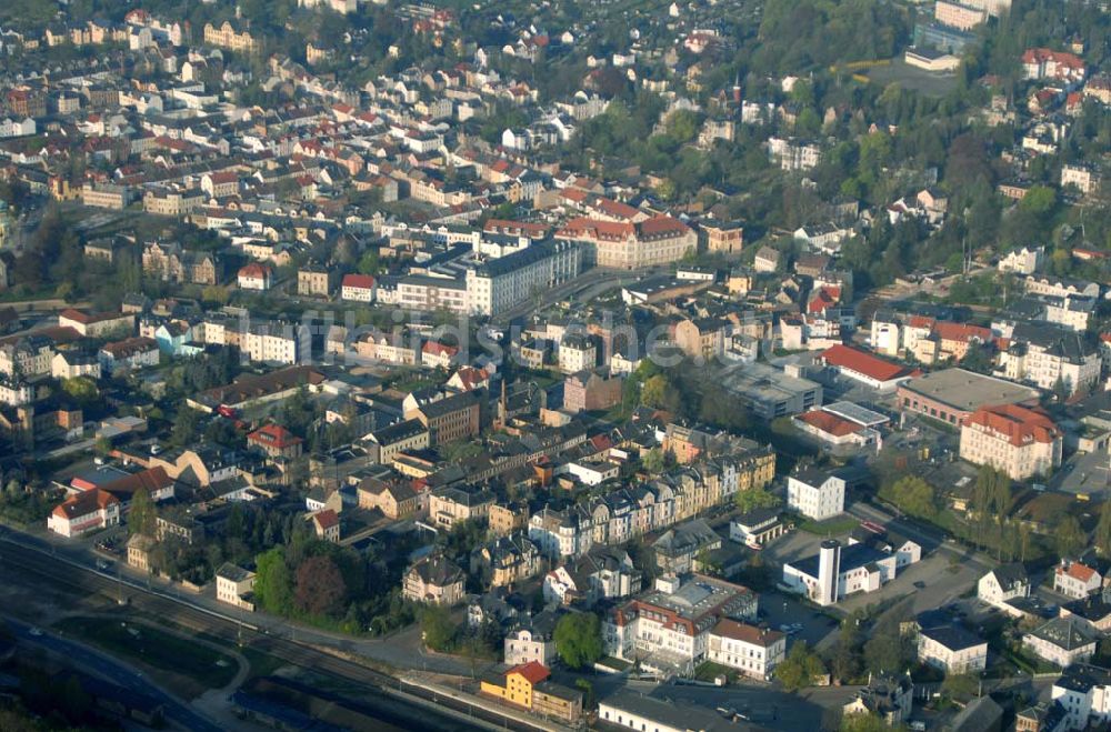 Crimmitschau (Sachsen) von oben - Blick auf die Kreisstadt Crimmitschau