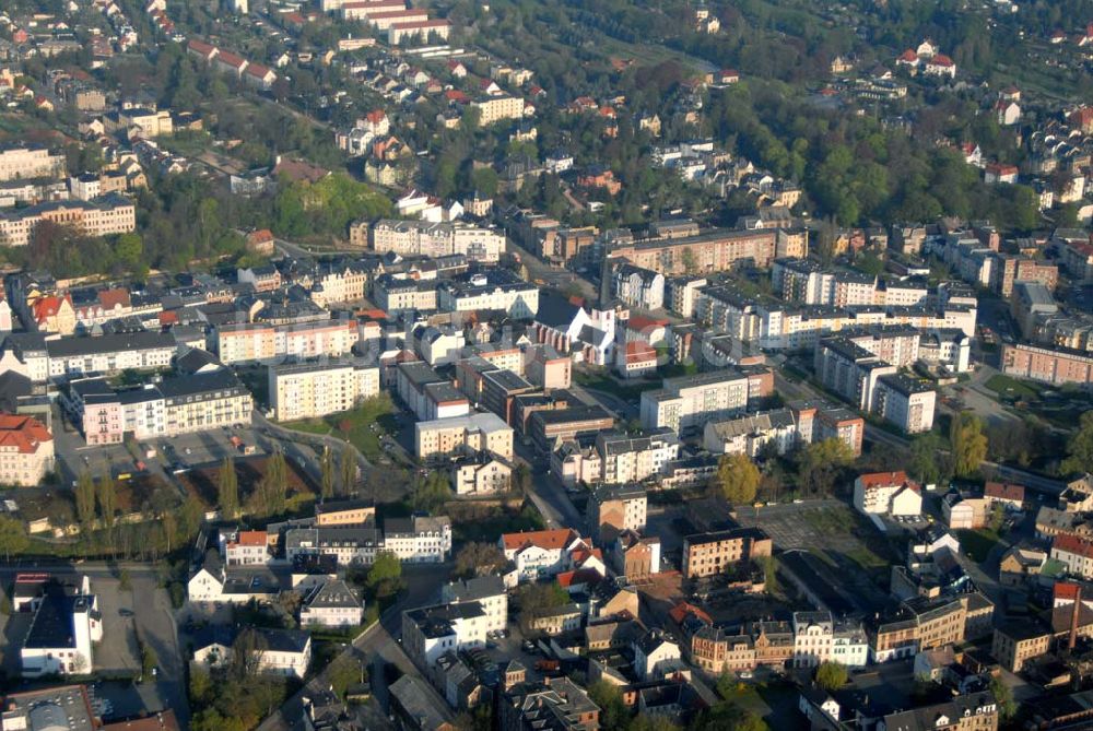 Luftbild Crimmitschau (Sachsen) - Blick auf die Kreisstadt Crimmitschau