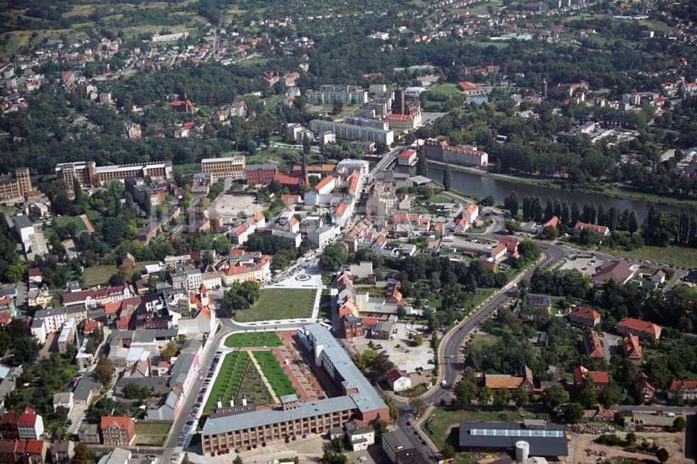 Luftbild Forst - Blick auf die Kreisstadt Forst in Brandenburg