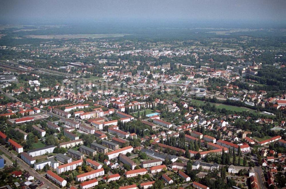 Luftbild Forst - Blick auf die Kreisstadt Forst in Brandenburg