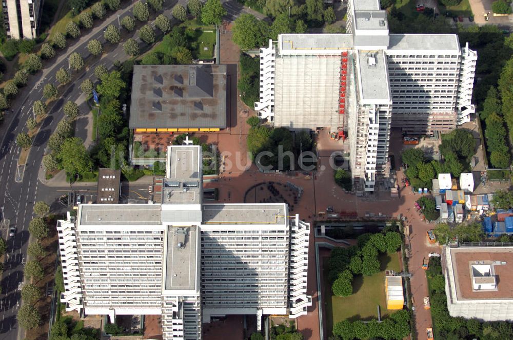 Luftaufnahme Bonn - Blick auf die Kreuzbauten A1 und A2 in Bonn