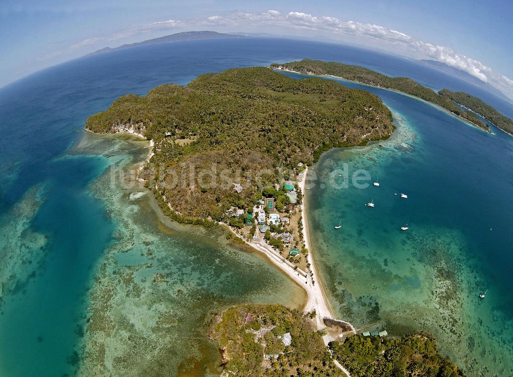 Puerto Galera von oben - Blick auf die Küste von Puerto Galera