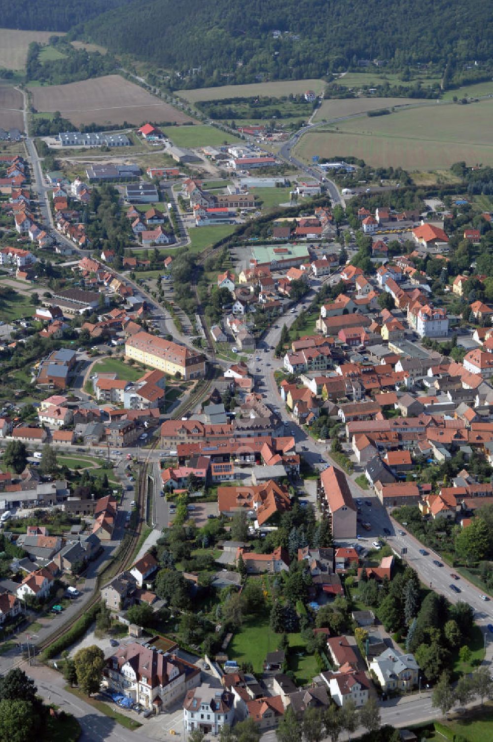 Luftbild Bad Berka - Blick auf die Kurstadt Bad Berka in Thüringen