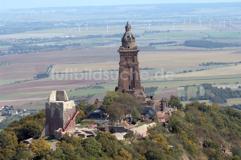 Bad Frankenhausen aus der Vogelperspektive: Blick auf das Kyffhäuser Denkmal